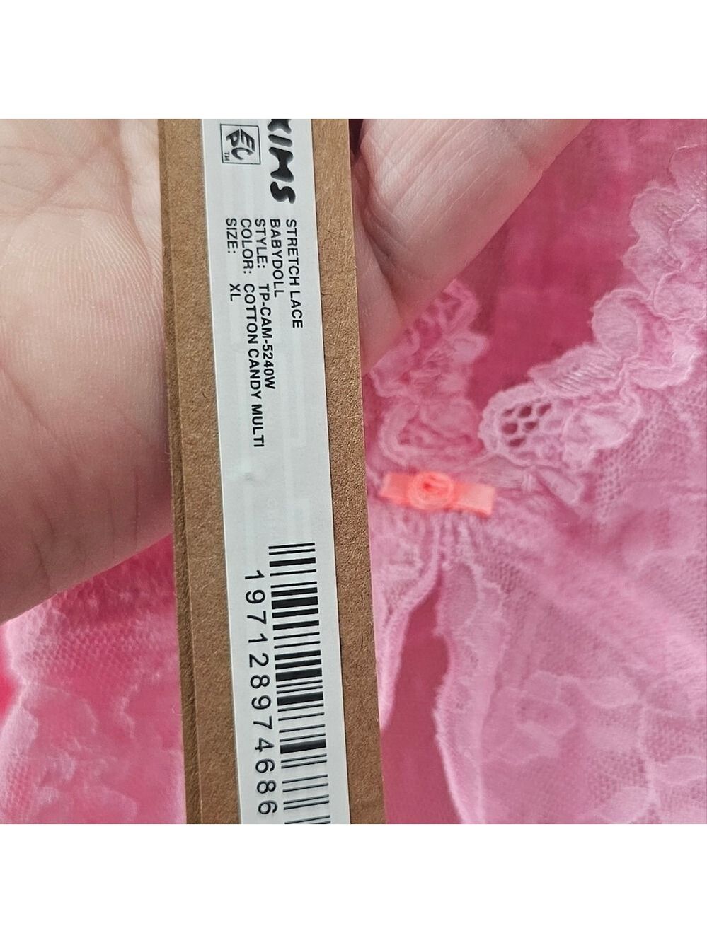 SKIMS Stretch Lace Babydoll Open Front - Picture 6 of 7